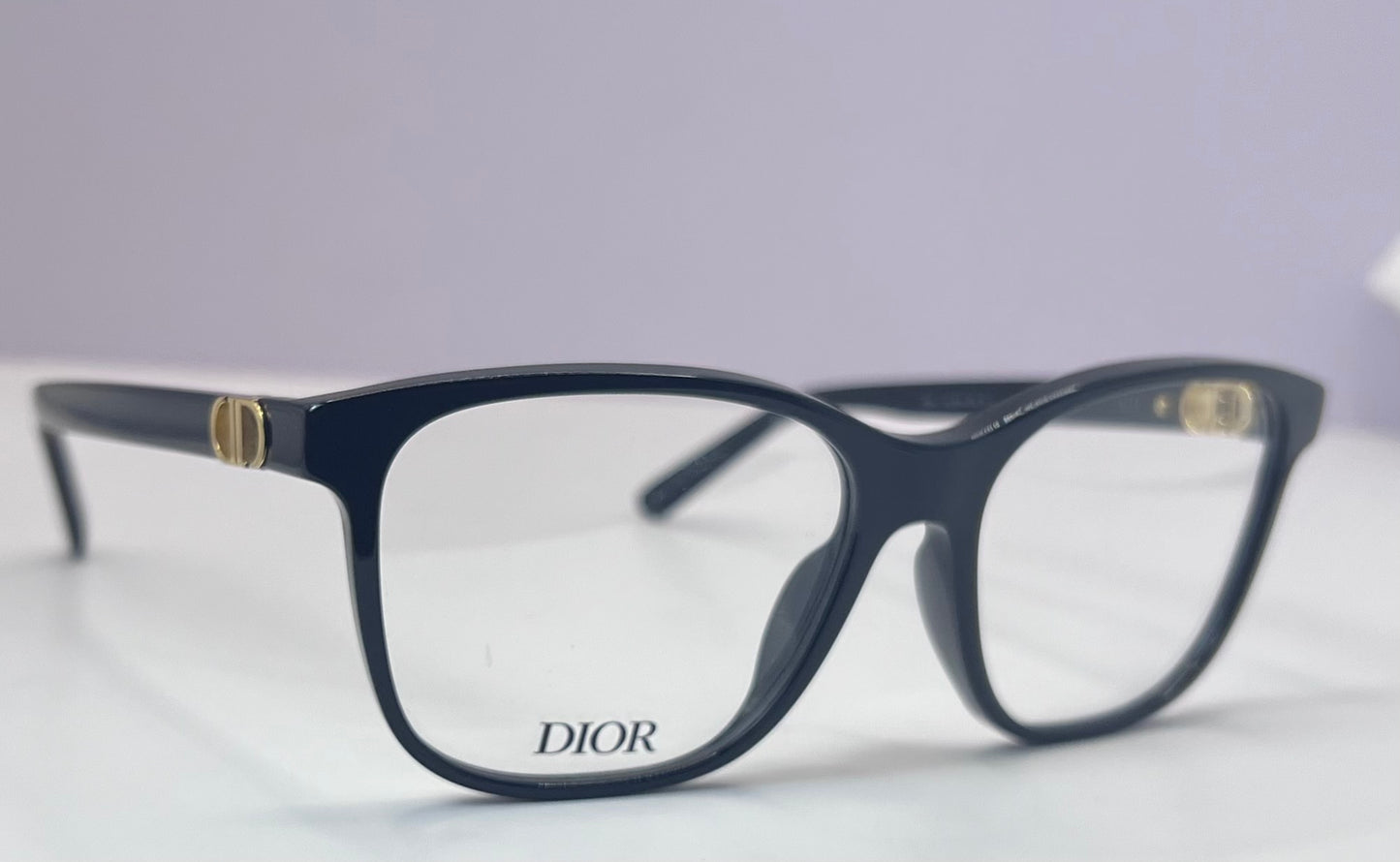 Y2K - BRAND NEW DIOR  30 Montaigne MiniO 1000-BLACK-Unisex-Eyeglasses 54-16-135