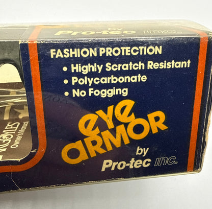 Gargoyles Eye Armor Pro-tec USA-VINTAGE Shield Sunglasses NOS + Case