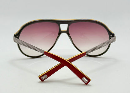 Mosley Tribes “HAYES”-MT6024-S 1144/13 Red Aviator Sunglasses– Full Kit-Discontinued