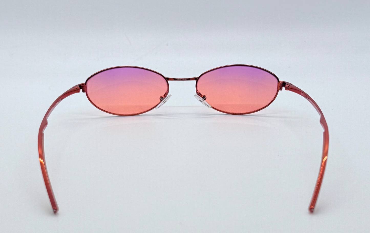 Christian Dior CD3605 32S Y2K Red Oval Sunglasses w/Custom Sunset Gradient Lenses