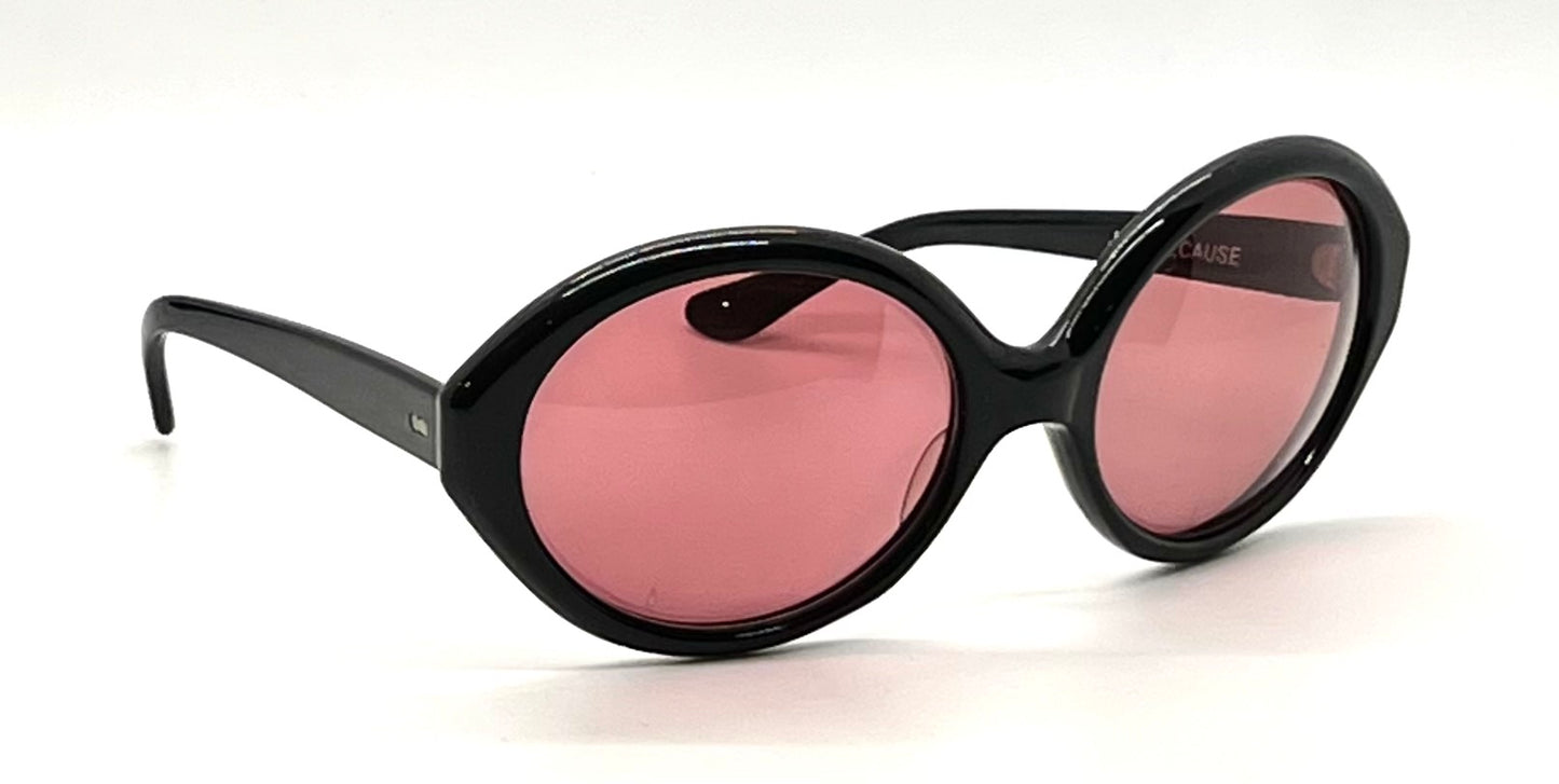 JUST BECAUSE LA Oversized Oval Vintage Sunglasses-Handmade USA-Unworn