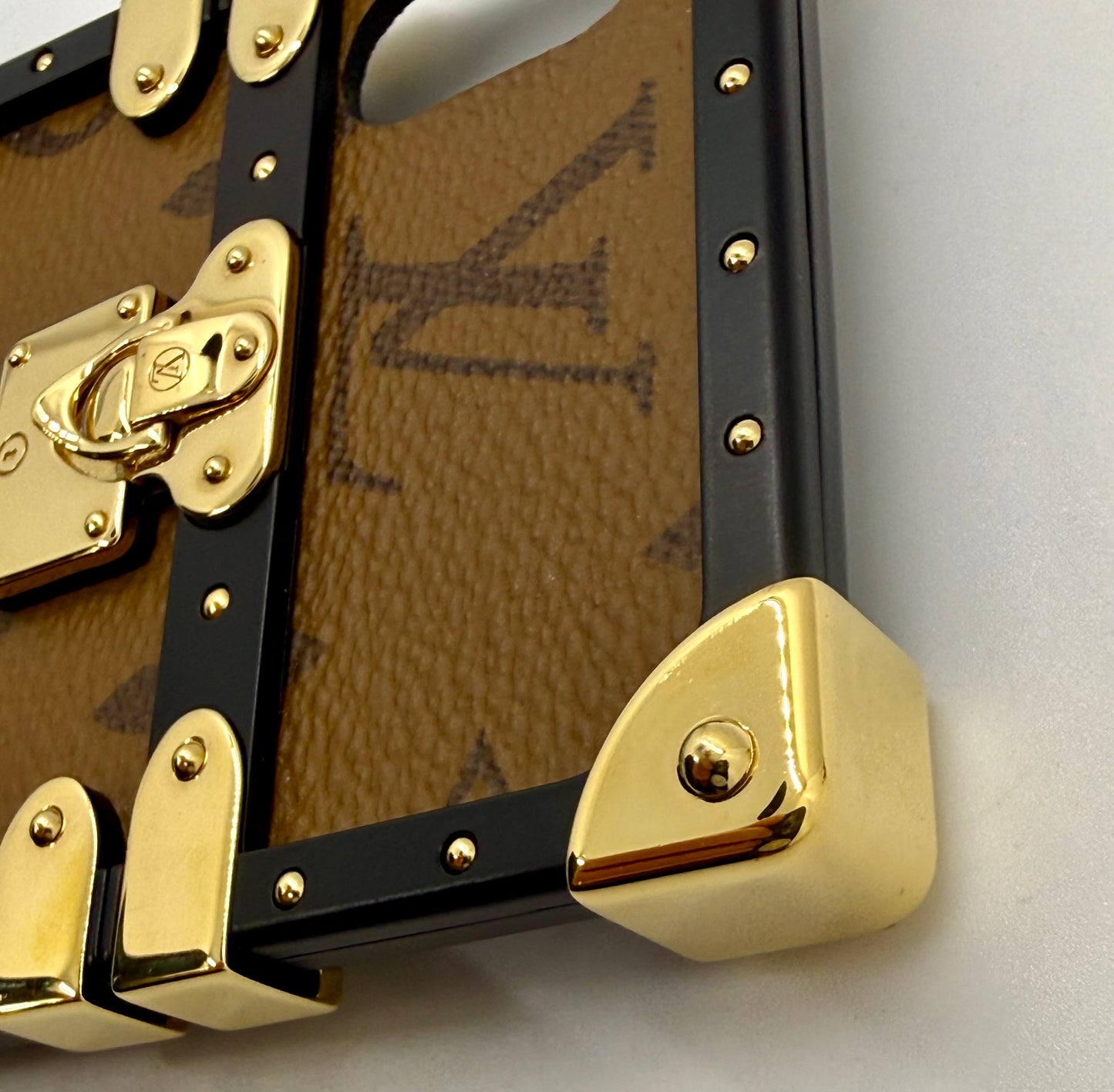 Louis Vuitton Monogram Trunk iPhone Case Classic Canvas Authentic