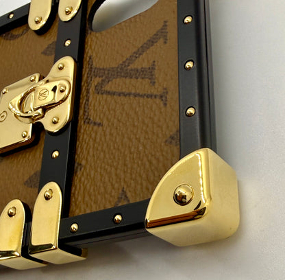 Louis Vuitton Monogram Trunk iPhone Case Classic Canvas Authentic