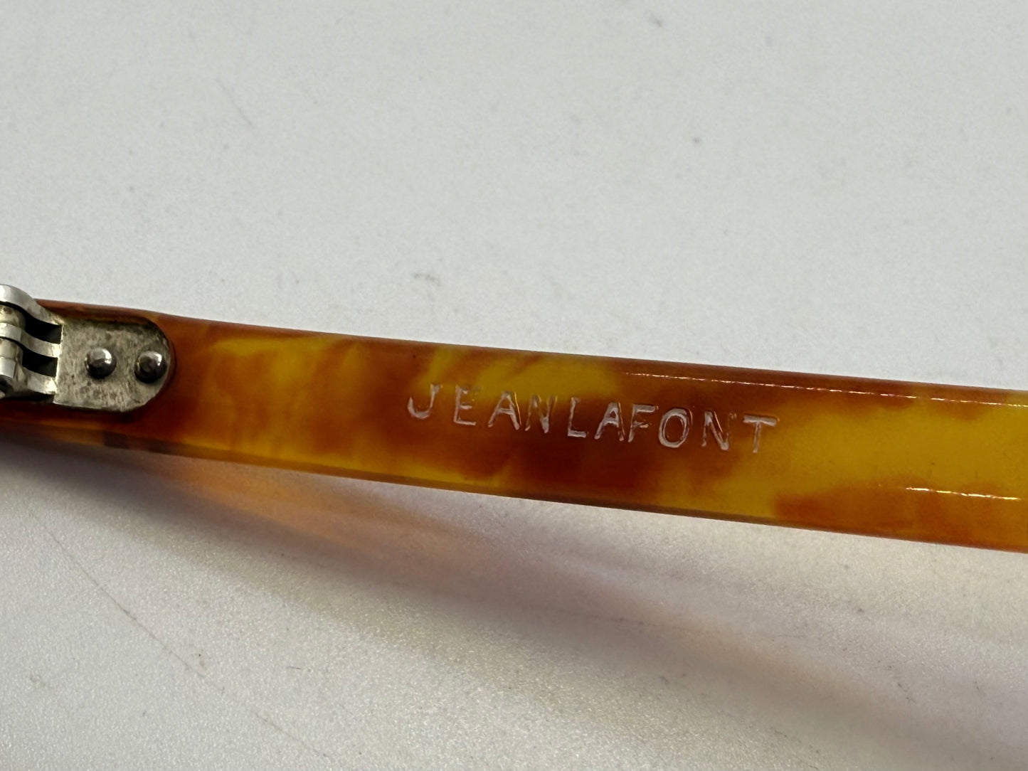Jean Lafont YAN Vintage Sunglasses Amber Tortoise w/ Original Glass Lenses