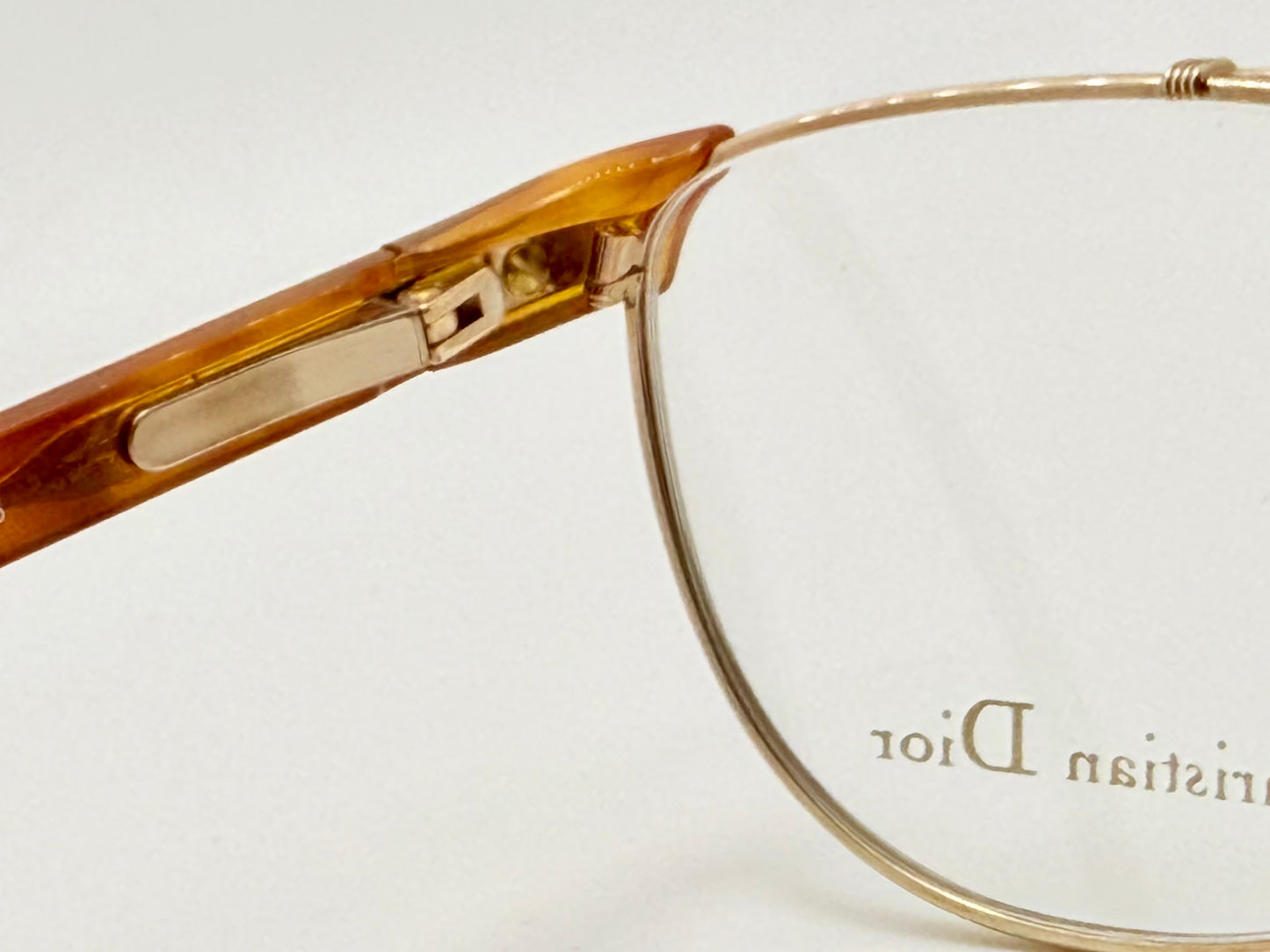 Vintage New/Deadstock Christian Dior 2722 10 Gold & Chestnut Frames – 54mm