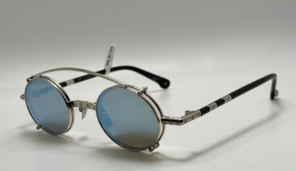 Brand New Philippe V X1 Clip-On Mirrored Sunglasses-Day/Night Yellow Lenses-Handmade in Japan