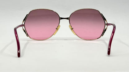 Euroline Exclusive OV55 Vintage Italian Sunglasses-New Pink Gradient Custom Lenses