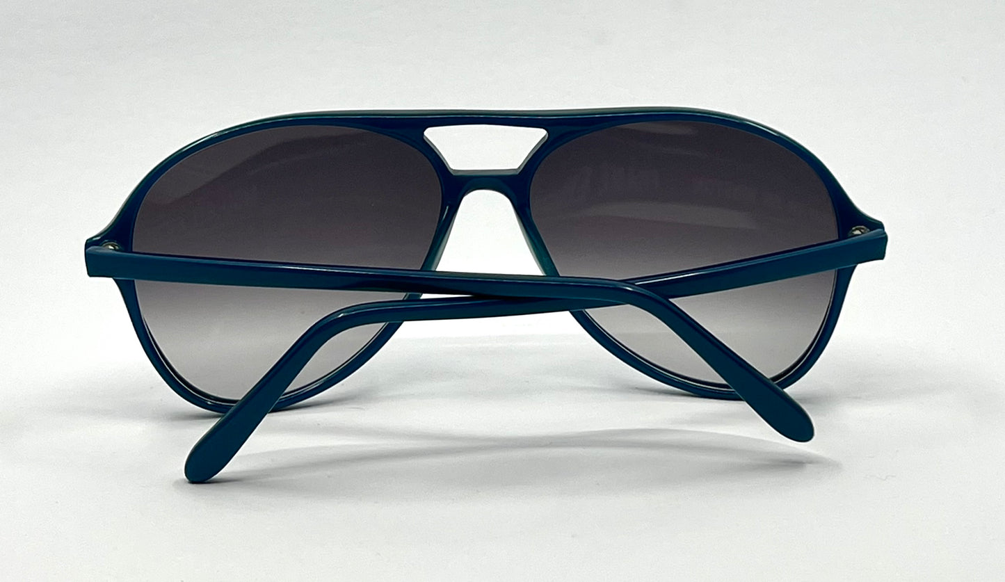Anglo American Sir Winston 611 Blue Aviator Sunglasses Deadstock Unworn