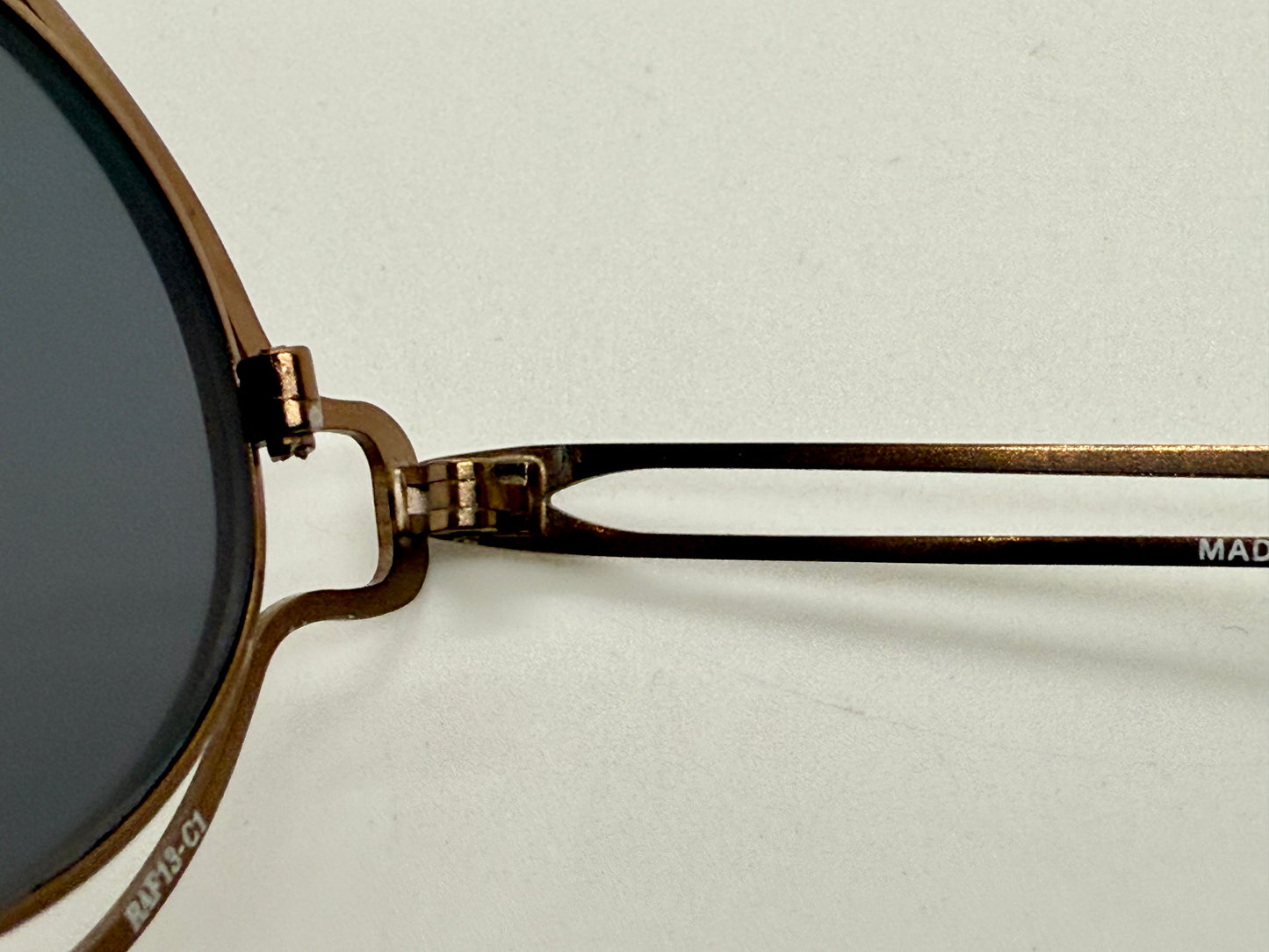 Raf Simons × Linda Farrow RAF13-C1 Bronze Sunglasses – Rare Collaboration