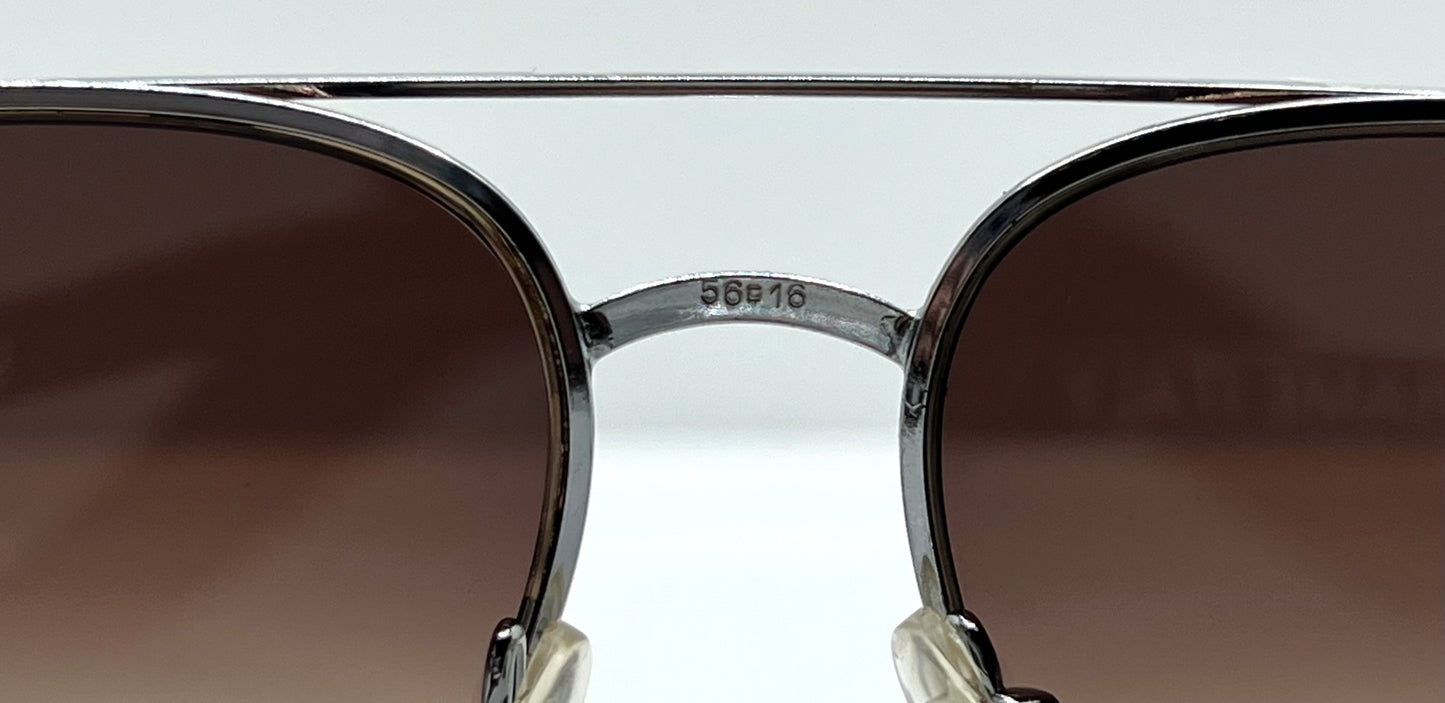Marchon Marcolin 908/H2 Half-Rim Sunglasses w/New Custom Tobacco Gradient Tinted Lenses