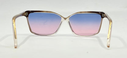 Givenchy Paris 004 Vintage Sunglasses-New Blue/Pink Gradient Custom Lenses-UNWORN