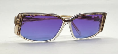 Givenchy Paris 857 Vintage Sunglasses-New Violet Gradient Custom Lenses-UNWORN