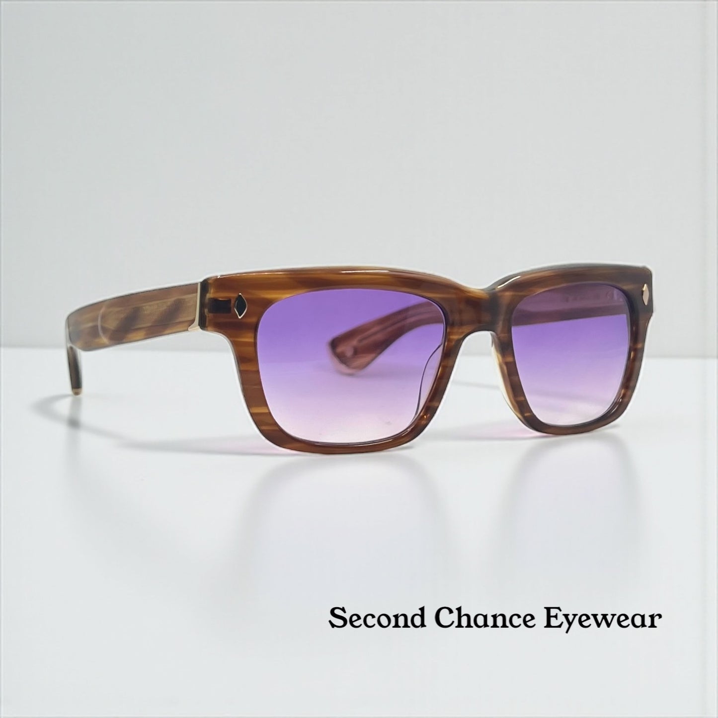 Garrett Leight x Officine Générale DB Sunglasses w/New, Custom Gradient Lenses-Full Kit/Unworn