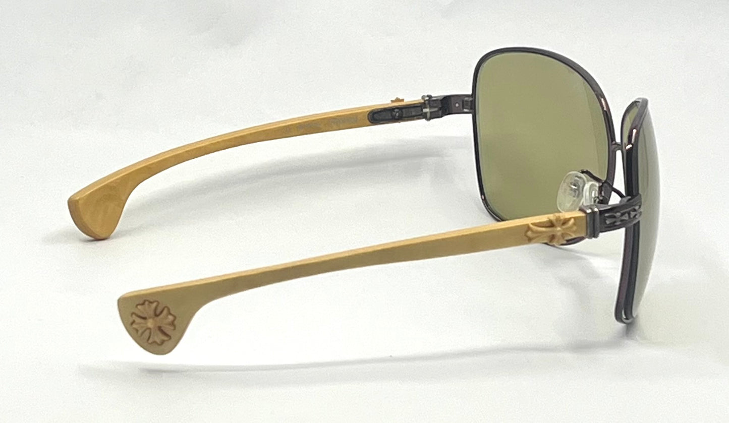 Chrome Hearts TWINKIE BC-WTWD Wood Sunglasses-New Custom Trivex Polarized Lens