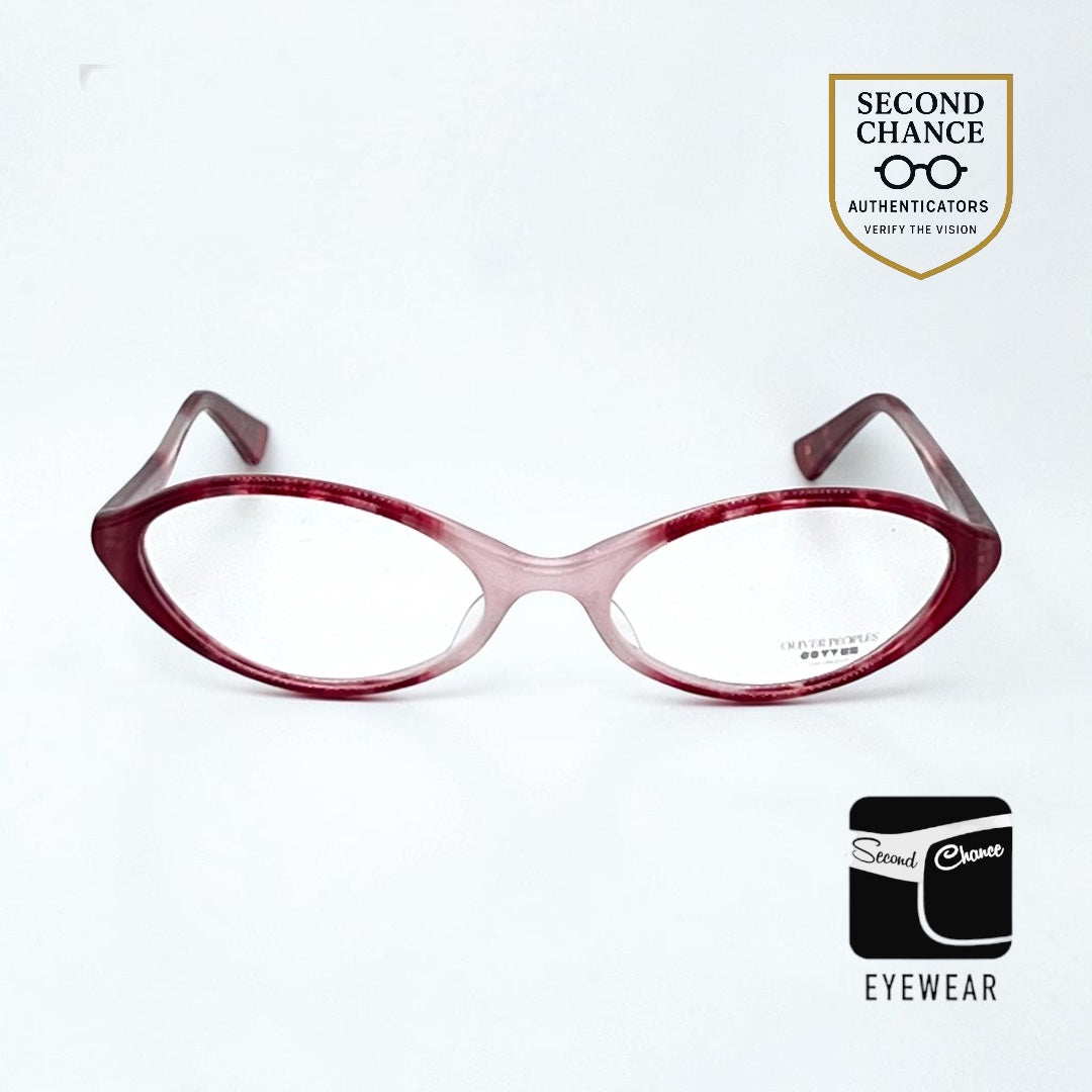 Oliver Peoples HUGO PM-Pink Marble Vintage Eyeglasses NOS/Japan
