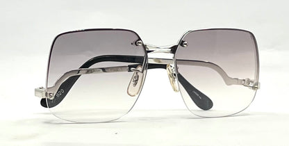 PS7 CAPRICE Rimless Square VINTAGE Sunglasses-Japan-Grey Gradient-Unworn