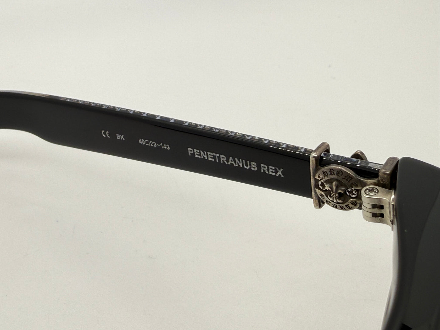 Chrome Hearts Penetranus Rex BK 49-25-143 Sunglasses Full Kit Japan Zeiss Lenses