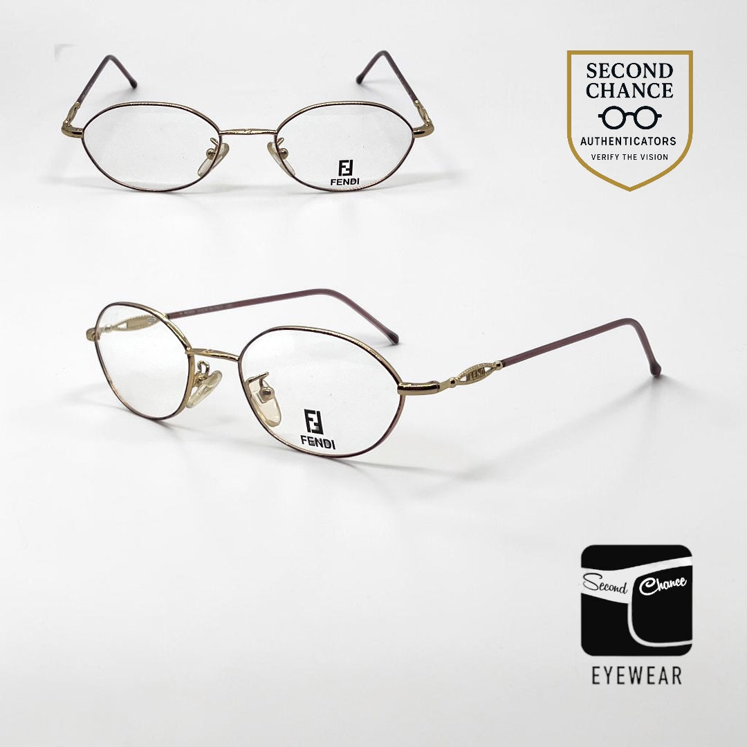 Fendi F500 Amethyst Swirl Unworn/NOS Vintage Eyeglasses Italy 49mm