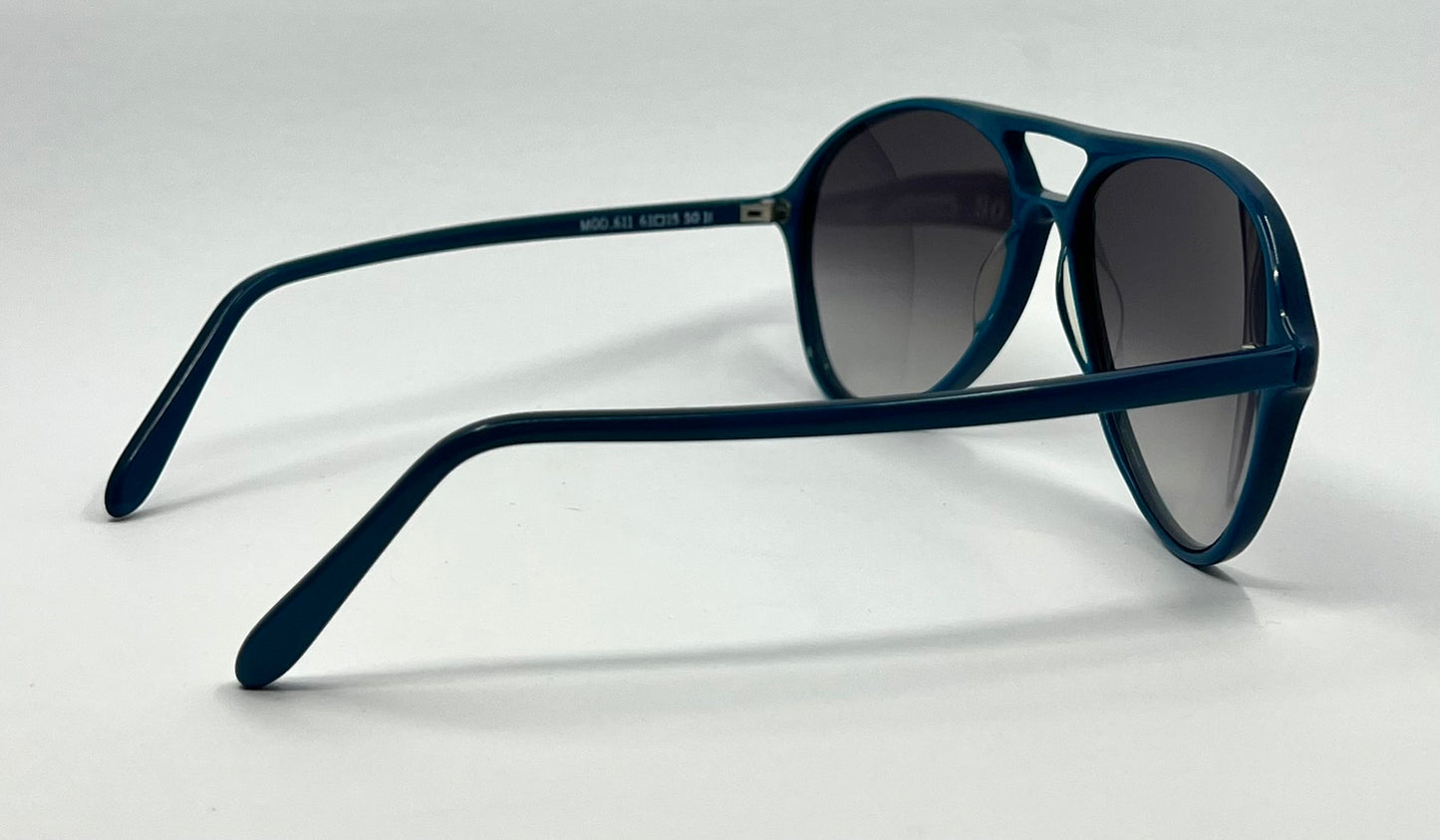 Anglo American Sir Winston 611 Blue Aviator Sunglasses Deadstock Unworn