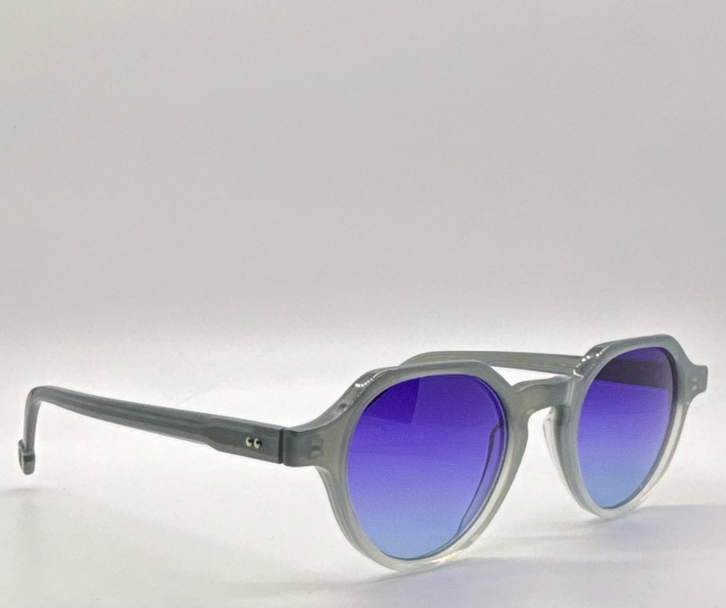 ODETTE LUNETTES STUART 4029 w/New Gradient Violet Customs Lenses-France-New / Unworn