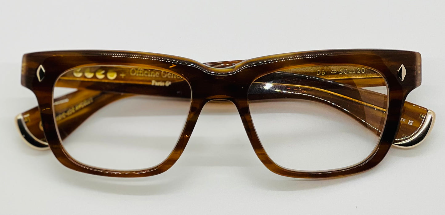 GARRETT LEIGHT X OFFICINE GEREALE 118 DB Demi Blonde-Unisex Eyeglass Frame