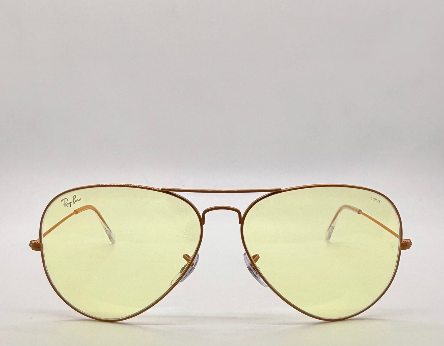 Ray-Ban RB3025 Aviator Evolve Yellow Photochromic Bronze 58-14 New Full Kit