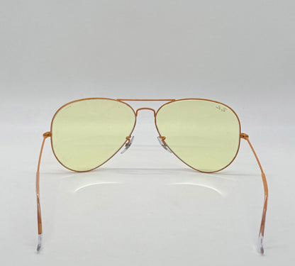 Ray-Ban RB3025 Aviator Evolve Yellow Photochromic Bronze 58-14 New Full Kit