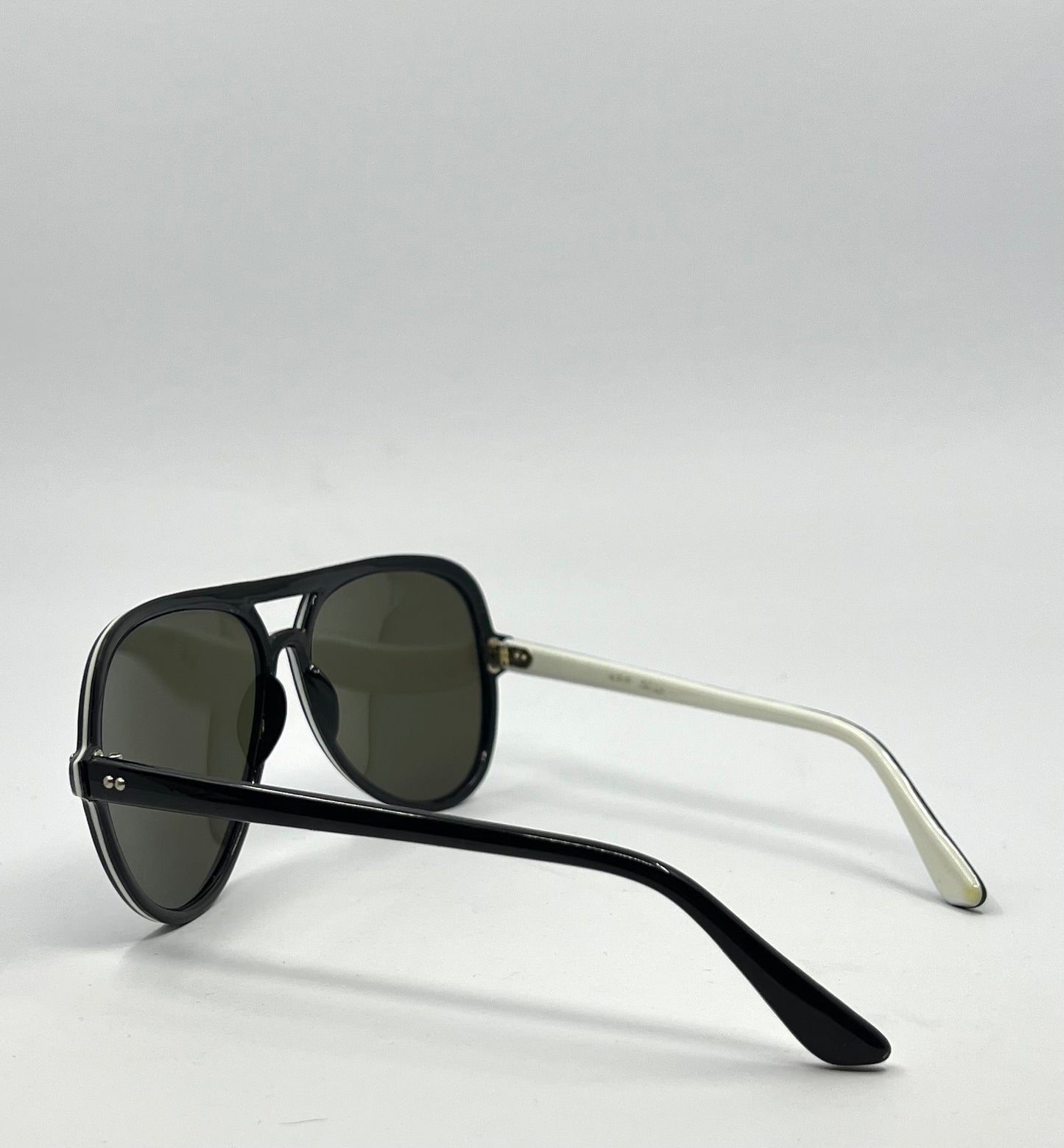 Vintage Japanese Aviator Sunglasses – AMB. JAPAN – Deadstock – Blue Mirror Tint