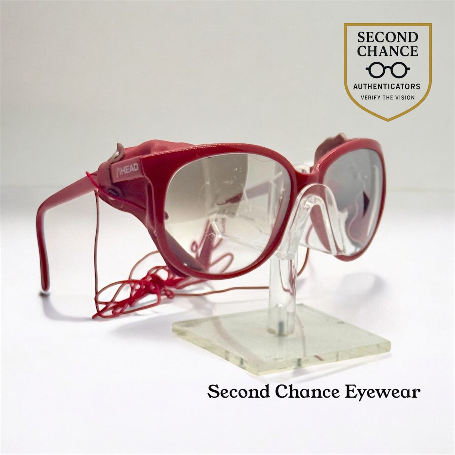 HEAD 4 PEAK Vintage Alpine Glacier Sunglasses Japan Leather Side Shields