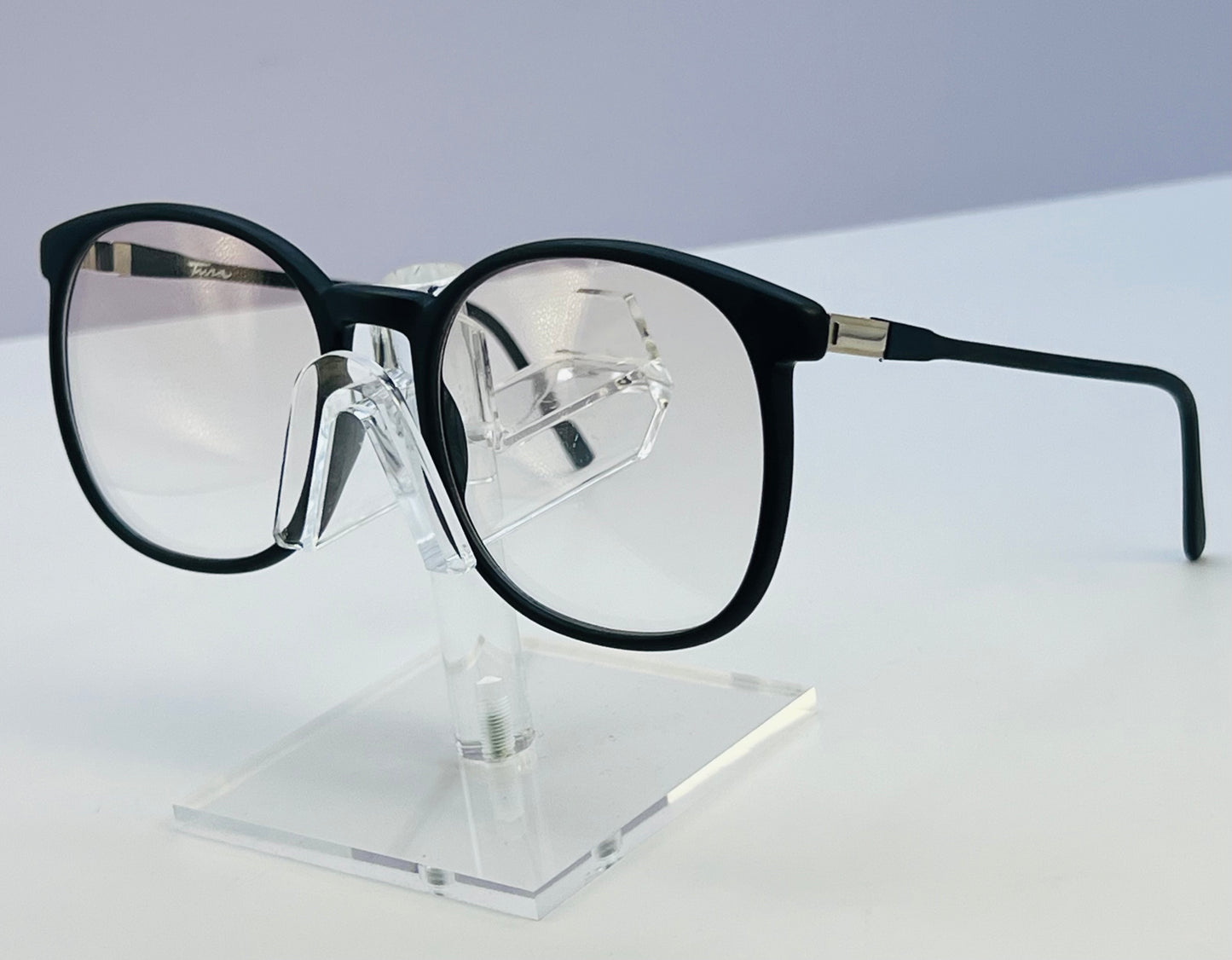 VINTAGE TURA FRAMES-Mod.326 TL EBO-NEW/OLD STOCK-MATTE BLACK Made In Japan