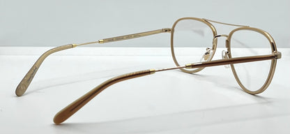 Garrett Leight Linnie PLBGE-MG Pearl Beige Matte Gold 51-19 Eyeglasses – Full Kit, New