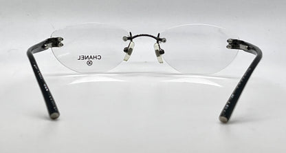 Chanel 2027 GN Rimless VINTAGE Eyeglasses Unworn/Y2K Italy 54-18