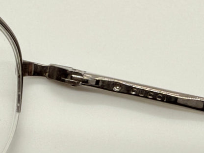 Gucci GG 2663 Half-Rim Stainless Steel Frames-Y2K Vintage-47mm-Italy