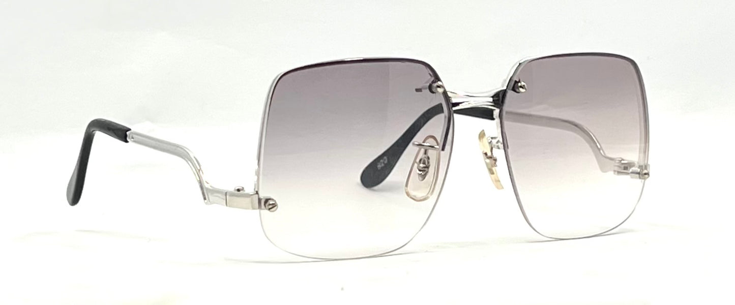 PS7 CAPRICE Rimless Square VINTAGE Sunglasses-Japan-Grey Gradient-Unworn