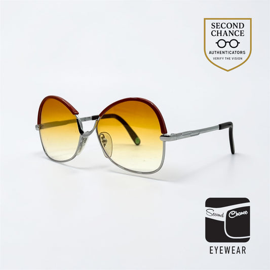 Silhouette MOD 480 Vintage Aviator Sunglasses-New Sunset Gradient Custom Lenses