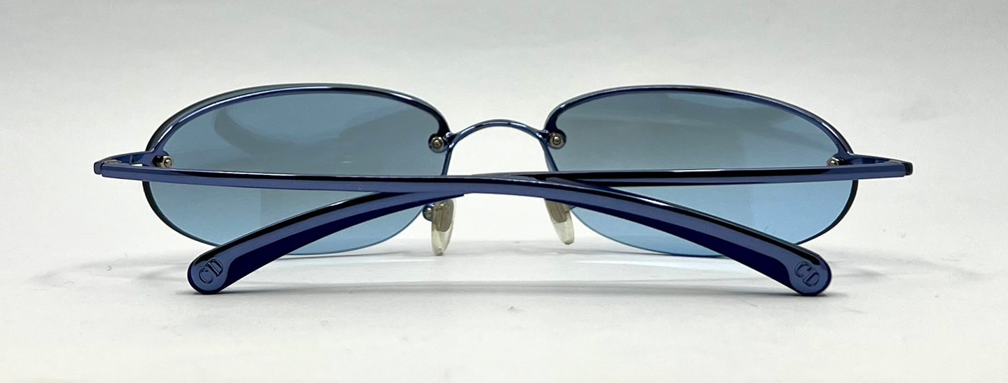 Christian Dior Minimotard 56B-Y2K Vintage Sunglasses-UNWORN w/Blue Lenses