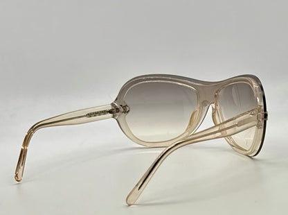 Chanel 5066 c.866/8G Sunglasses – Vintage Y2K Shield Wrap Gradient Brown Italy