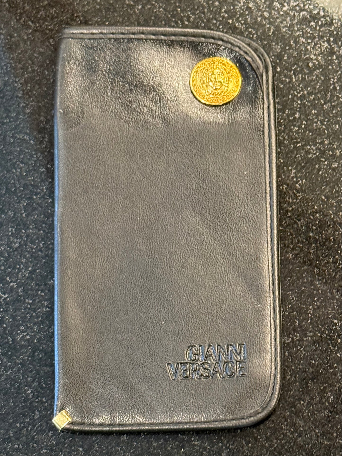 Gianni Versace VINTAGE Leather Case-Medusa NOS-RARE/COLLECTIBLE