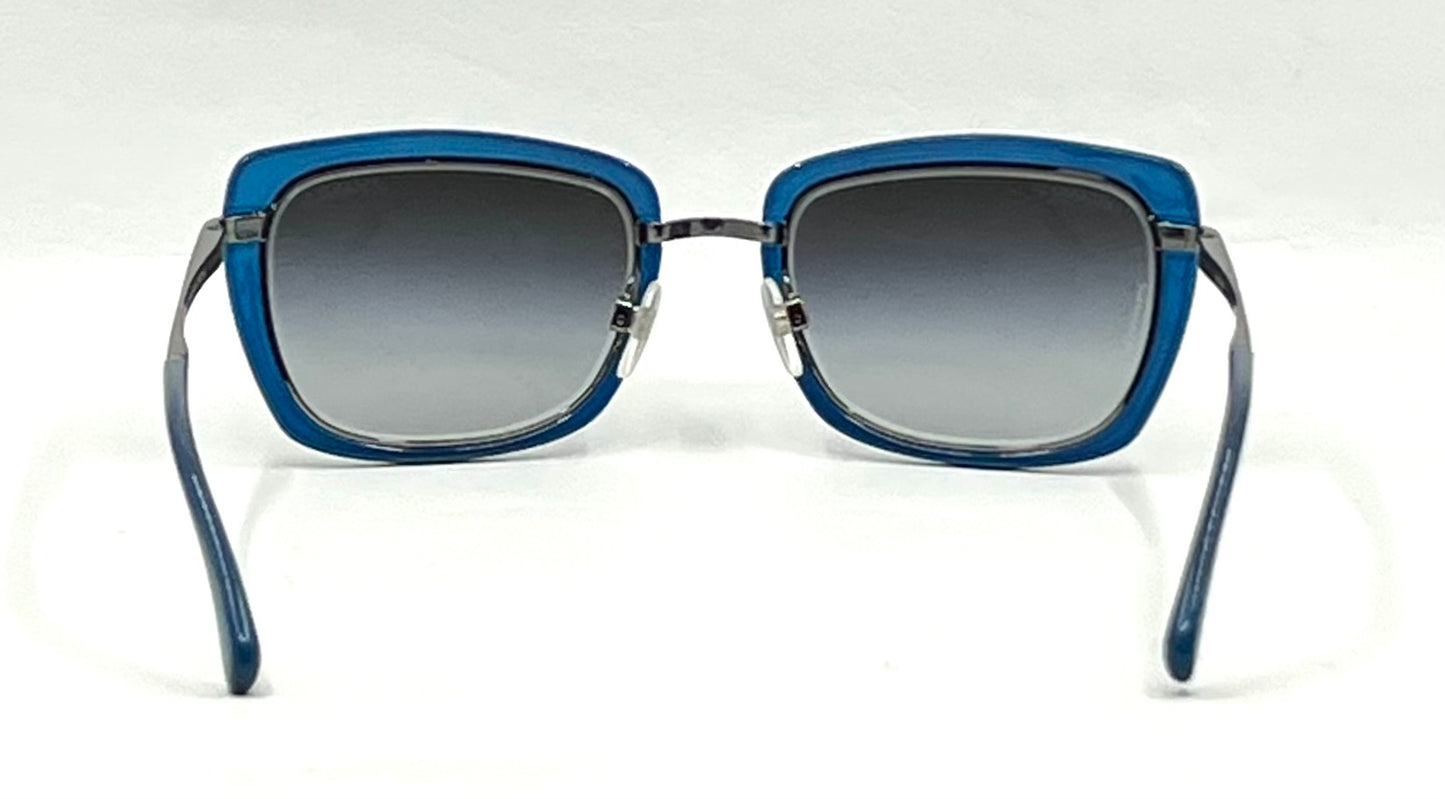 CHANEL 4203 Blue Sunglasses-Y2K VINTAGE Deadstock w/ Case & Cloth-Italy