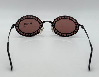 MOSCHINO M3089-S 53017 HEART CUTOUT SUNGLASSES-MADE IN ITALY-VINTAGE DEADSTOCK