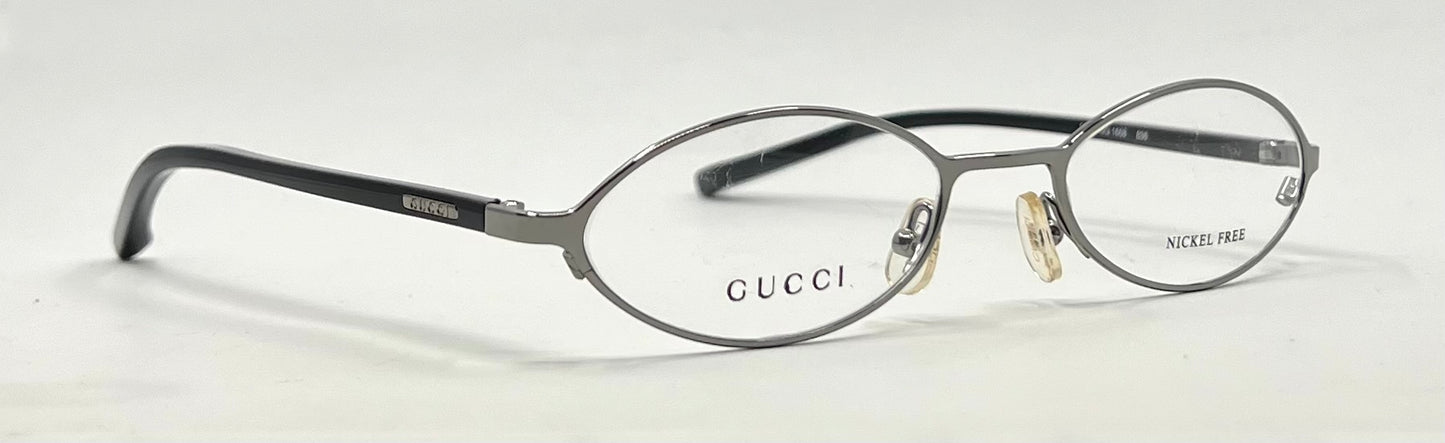 Gucci GG 1668 B36 Oval Optical Frames-Y2K VINTAGE-Unworn-Italy-49mm
