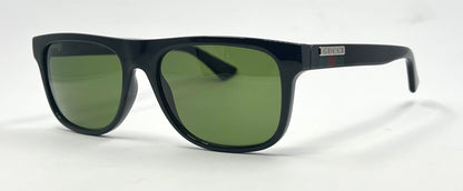 Gucci GG1117O 001 Black w/ Original Green Lenses – Made in Italy