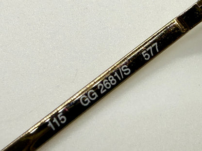 Gucci GG 2681/S 115 Rimless Shield Sunglasses Y2K Vintage/Unworn-Case