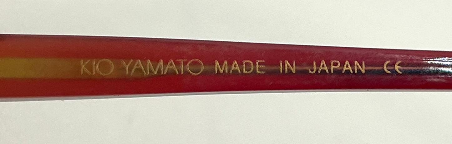 Kio Yamato KP-126U 49mm Red Oval Eyeglasses-New/Unworn-Japan Handmade