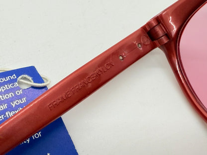 Ray-Ban CATS 1000 Red 1980s-B&L Changeable Rose Lenses-Vintage-France-UNWORN