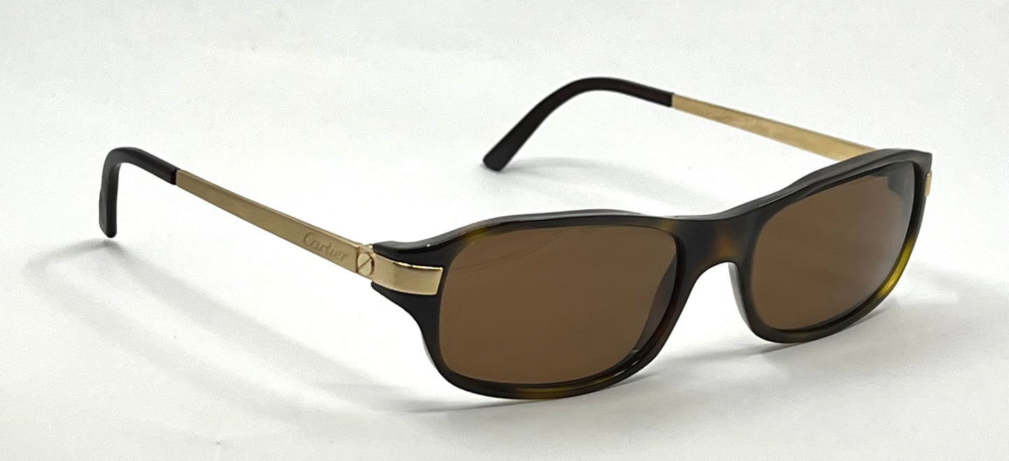 Cartier Paris VINTAGE Sunglasses France Tortoise Gold Zeiss Polarized Deadstock