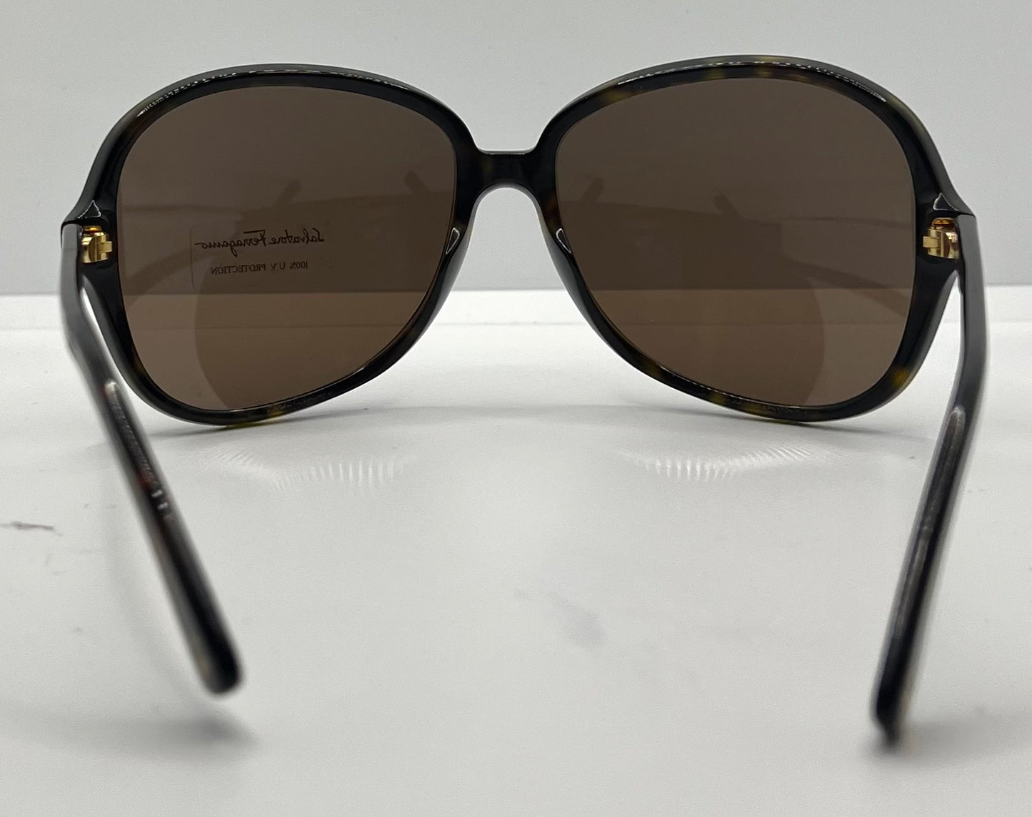 Salvatore Ferragamo 2178 102/73 Tortoise Brown 63mm Sunglasses Italy NOS