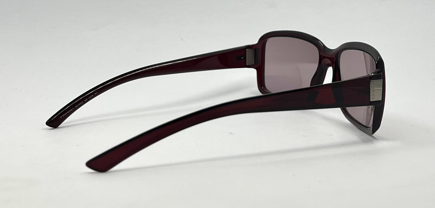 Gucci GG1485/S 8U5 Burgundy Red Y2K Vintage Sunglasses-Deadstock-Italy