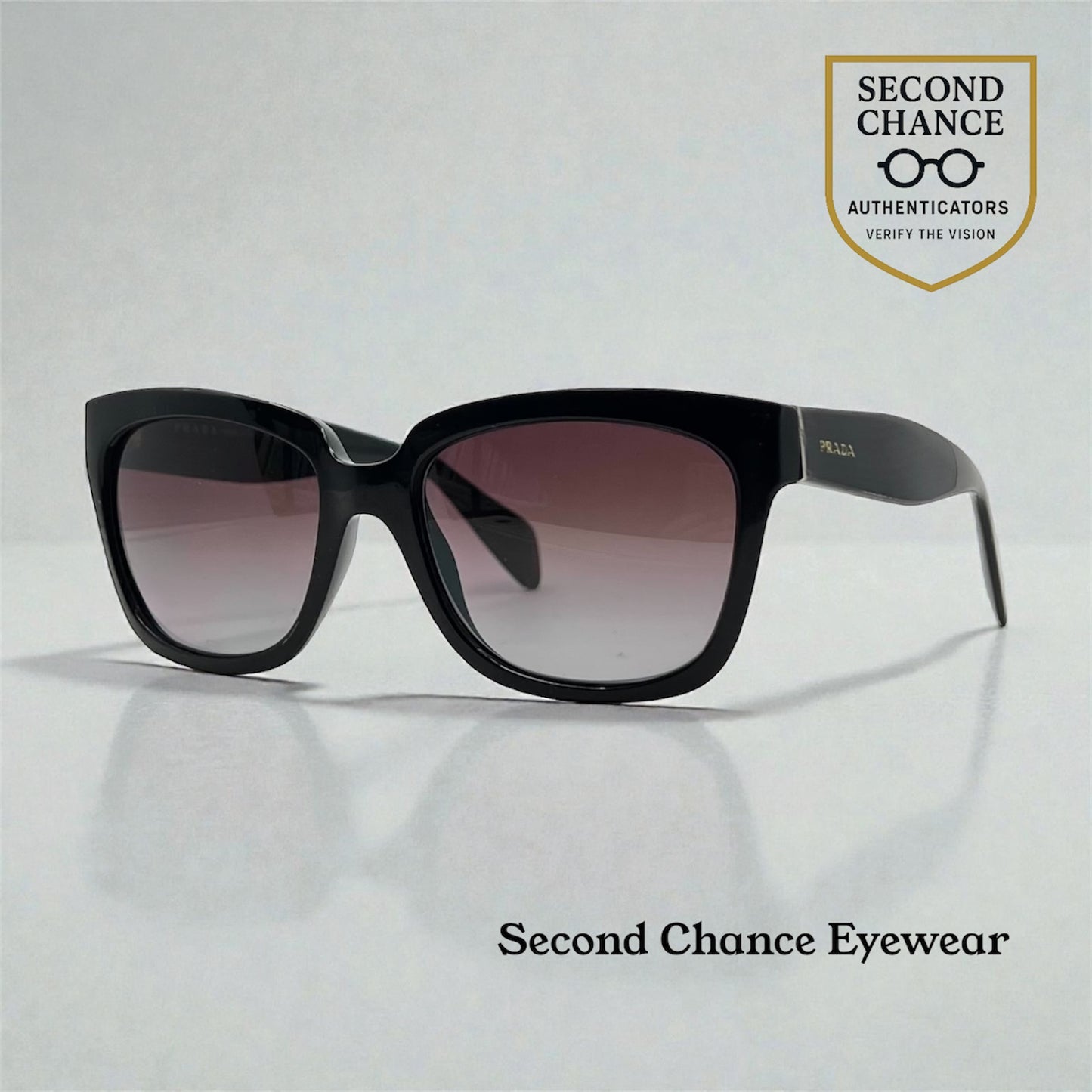 PRADA SPR07P Polarized Sunglasses-Unworn Deadstock – Full Kit – Made in Italy