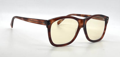 American Optical Vintage Tortoise Square Sunglasses-New Custom Yellow Lenses